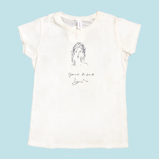 ✴︎S-SIZE【ama project】「Fille（フィル）」 Design by Jane Birkin /  T-shirt / PP袋包装