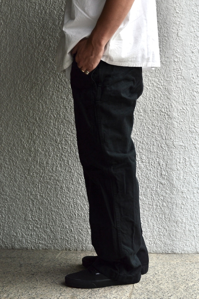 Swiss Army 80s Baker Denim Trousers Dyed Black スイス軍 デニムトラウザー 黒染め ベイカーパンツ 後期