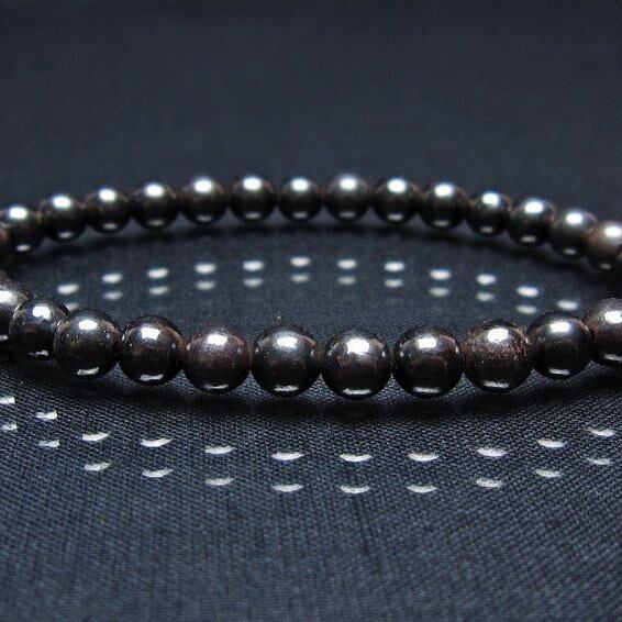スギライト ブレスレット 6mm ブラックスギライト ブレス 一点物 メール便可 [M便 1/10] 111-45487
