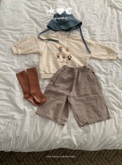 韓国子供服 / LALALAND / 26Autumn / ベベ ベア フレンズスウェット / 秋服 / ベビー *6M~18M*