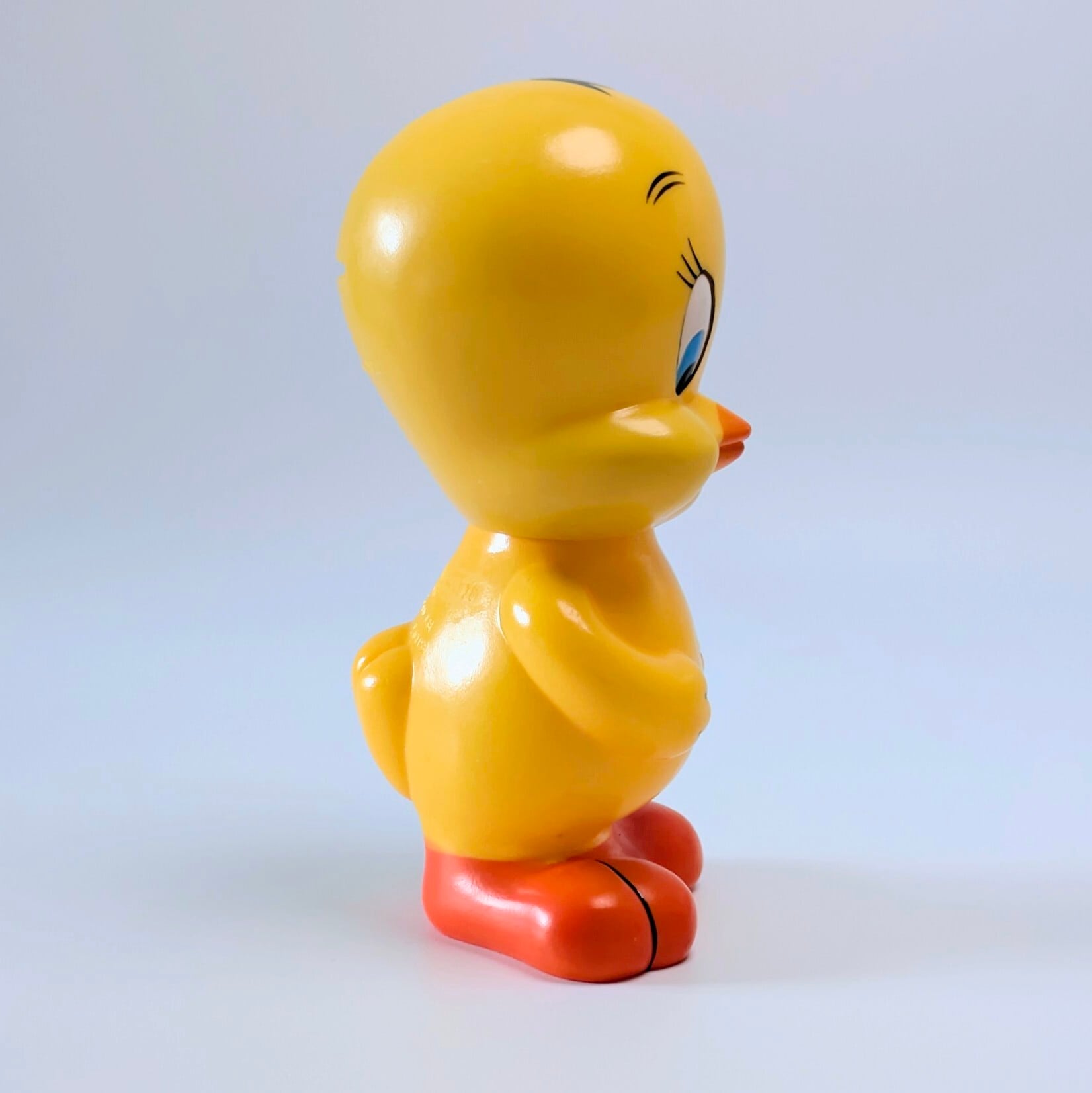 ☆VINTAGE 1976☆【 Looney Tunes / ルーニーテューンズ 】デーキン トゥイーティー ソフビバンク / ソフビ貯金箱〚アメリカン雑貨 アメトイ〛