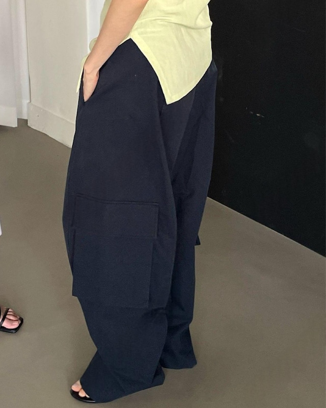 コットンカーゴワイドパンツ