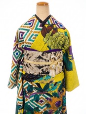 【受注商品】Rumi Rock振袖 古九谷　[ A890]