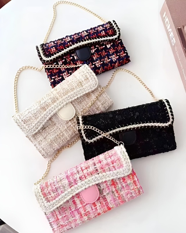 ツイードバッグスマホケース（4 colors）　24W12068