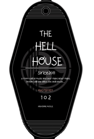 "THE HELL HOUSE" MOTEL KEYHOLDER