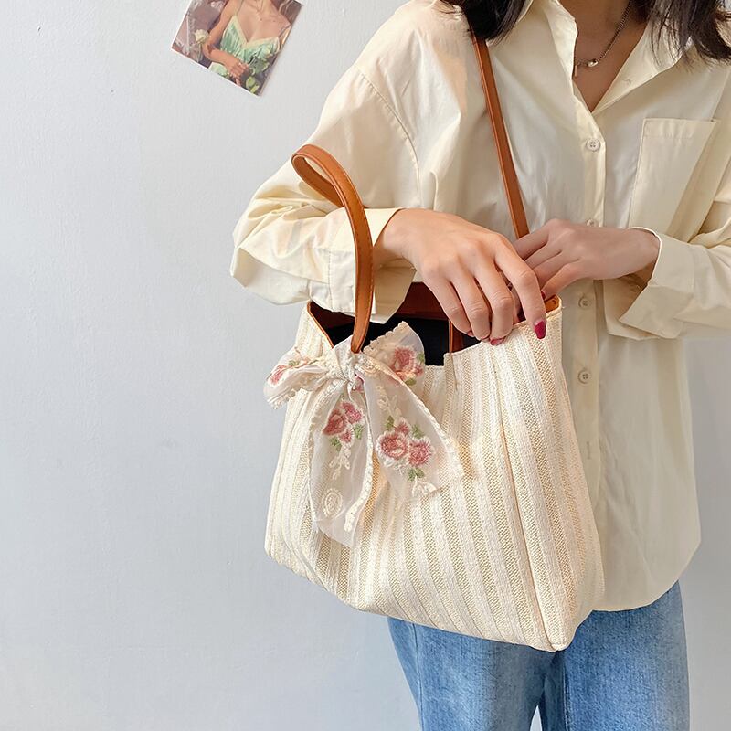 サマースカーフ 夏物 トートバッグ シルク ハンドバッグ Tiancai_Wing_Bag76159214513