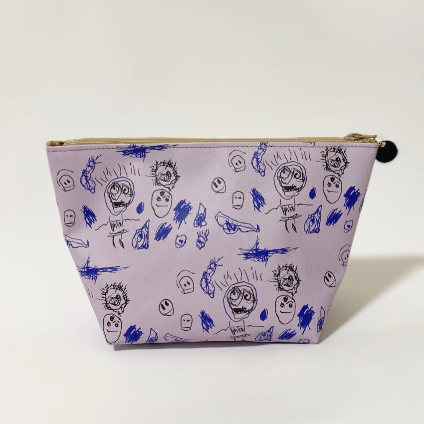 ボンボン付きポーチ◇ | リトルピカソ ｜子どもの絵で作る鞄と雑貨 ｜