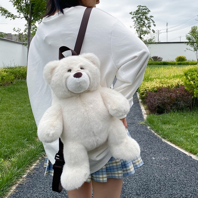 eseかわいいクマバッグハンドバッグ2020新しい流行のファッションオールマッチバックパックネットレッドウエスタンぬいぐるみバックパック Tiancai_Wing_Bag96542319568