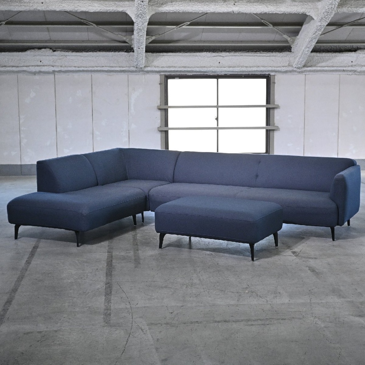 BoConcept 73万「Modena / モデナ」コーナーソファ オットマン カウチソファ モジュール モダン 北欧デンマーク リビング ボーコンセプト【中古家具/中古インテリア/USED家具ユーズド家具/リサイクル】