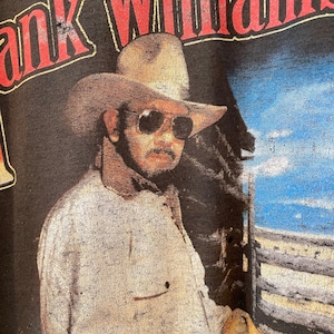 【FRUIT OF THE LOOM】 90s Hank Williams Jr ハンクウィリアムズ JR XL シングルステッチ Tシャツ US古着 アメリカ古着