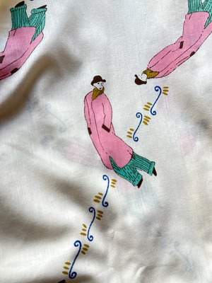 1970s Women’s Euro good pink pattern shirt