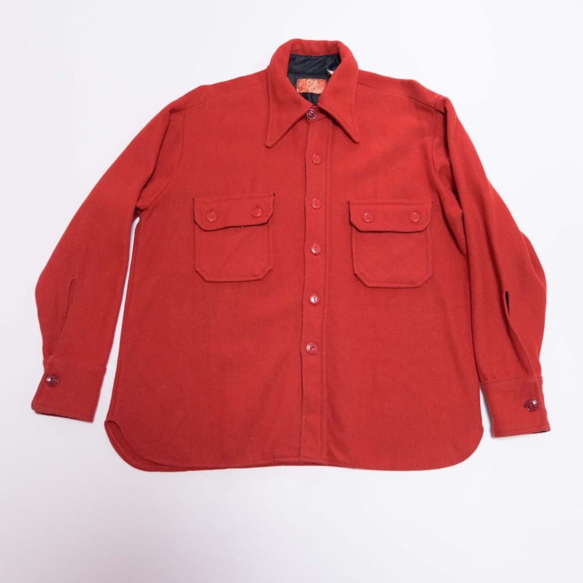 70s Sears Kings Road CPO シャツ ジャケット 厚手 ウール ネコ目  