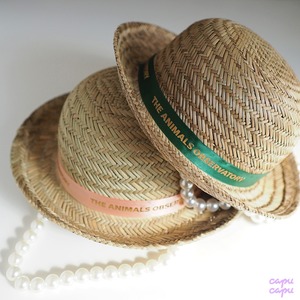 «sold out» THE ANIMALS OBSERVATORY / TAO / Green Straw Hat