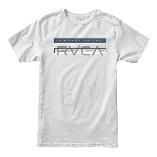 ルーカ 半袖グラフィックプリントTシャツ 10512544 RVCA TWO BAR WORKOUT SS WHITE [並行輸入]