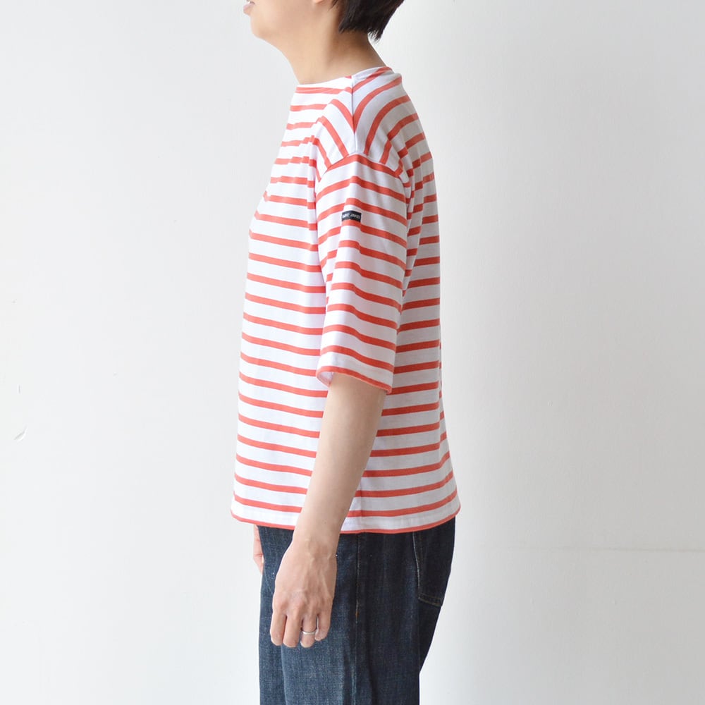 セントジェームス SAINT JAMES 薄手ルーズドロップT(20JC 8733 LEGR)NEIGE/TOMETTE【ネコポス可】