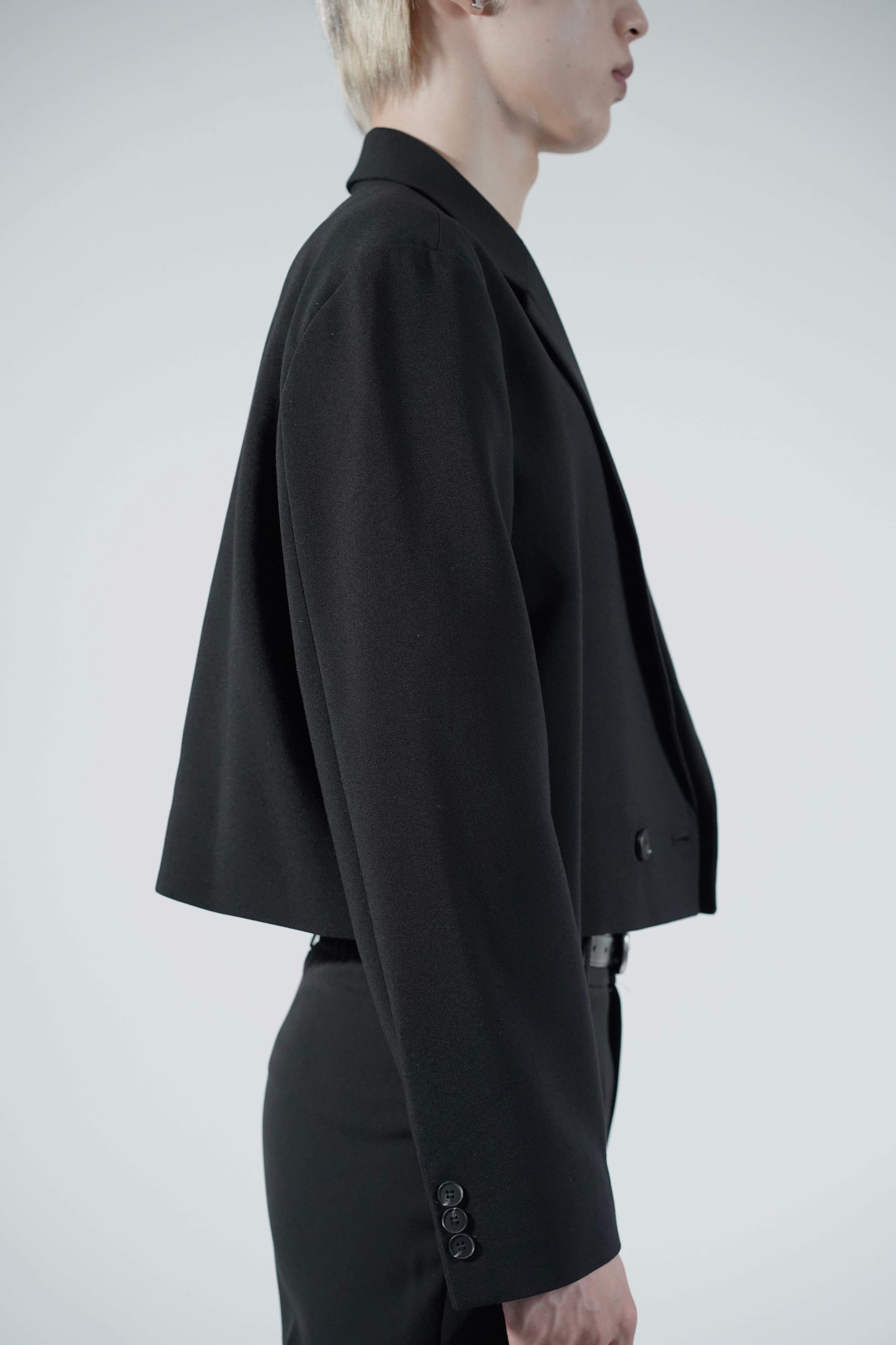 ALUDE SELECT】double breasted short jaket | 【ALUDE】韓国メンズ