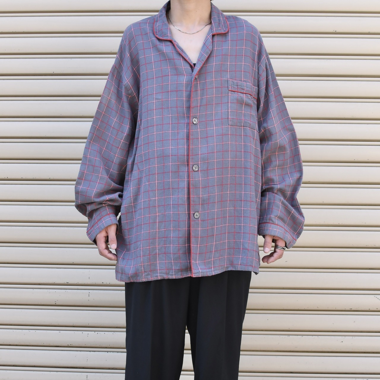 ATLAS check pajama shirt