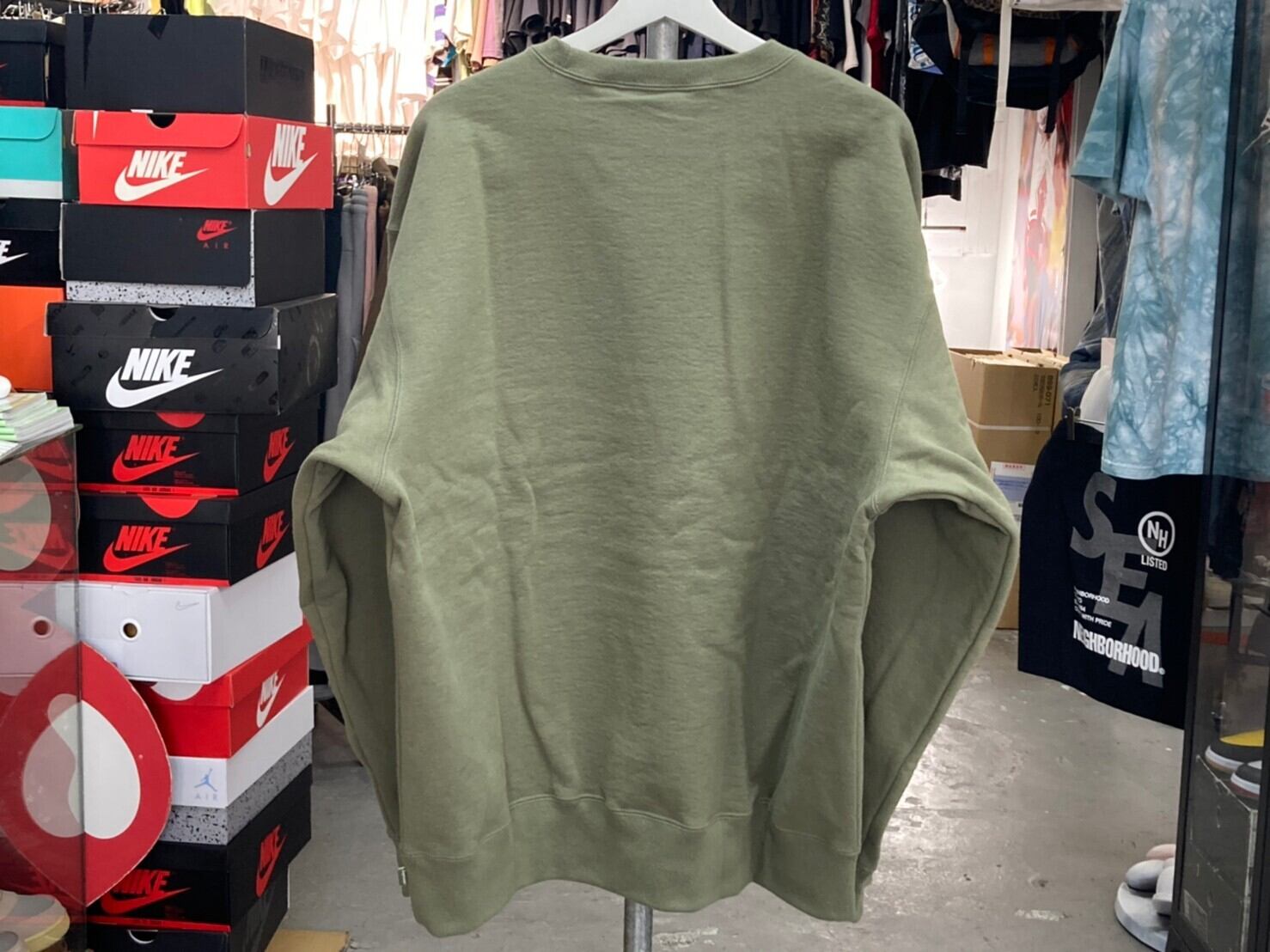 Supreme × WTAPS 21AW CREWNECK OLIVE DRAB XL 2100 | BRAND BUYERS OSAKA 