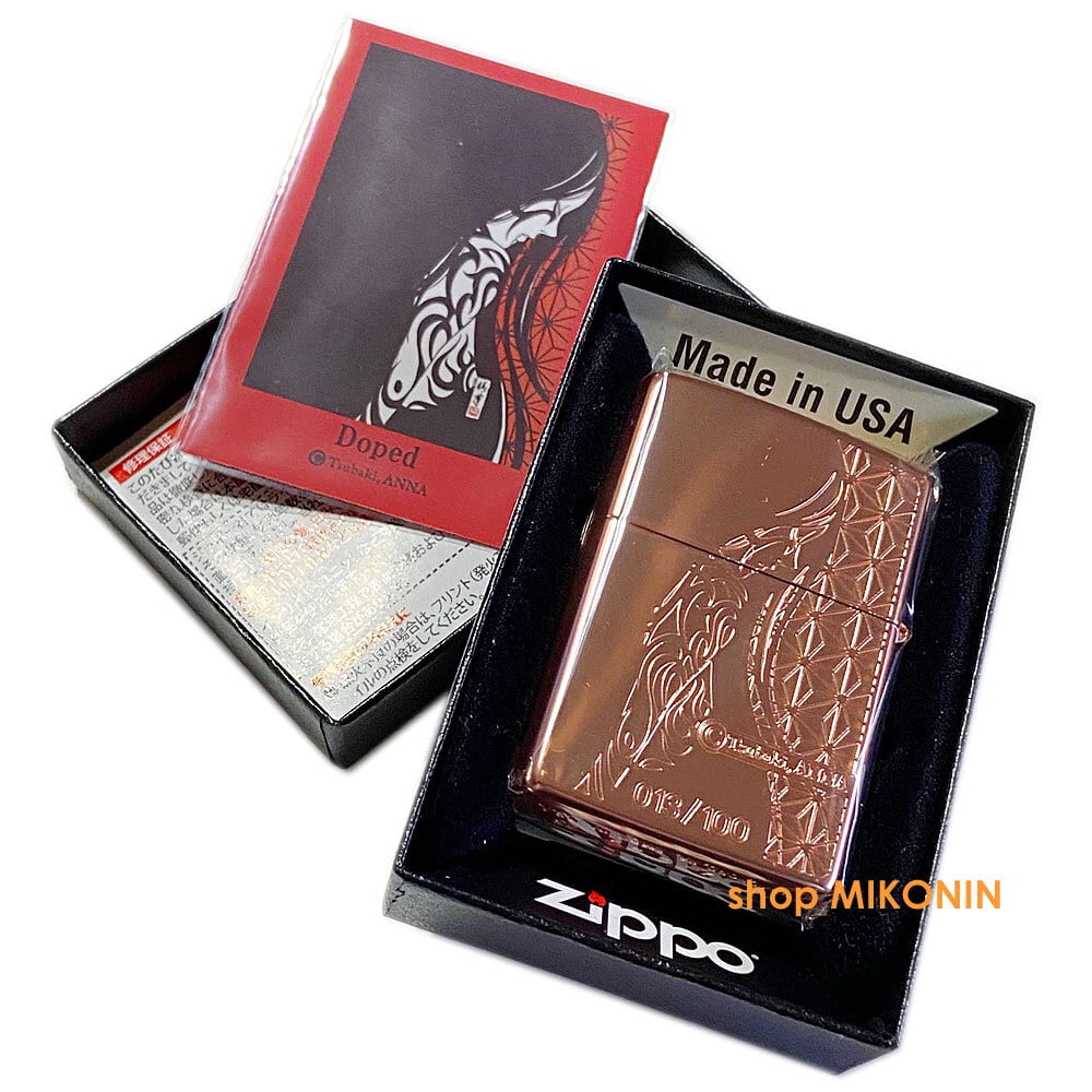 ZIPPO ツバキアンナ The 1st 桃金 100個限定品 現代女浮世絵師
