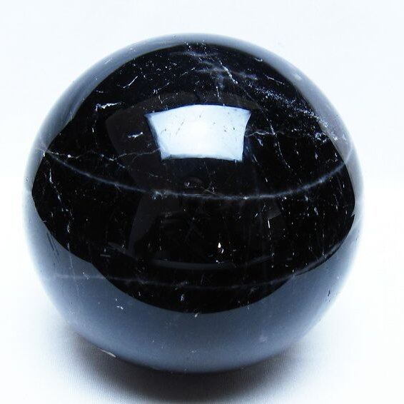 2.2Kg モリオン 黒水晶 丸玉 120mm スフィア 一点物 161-971