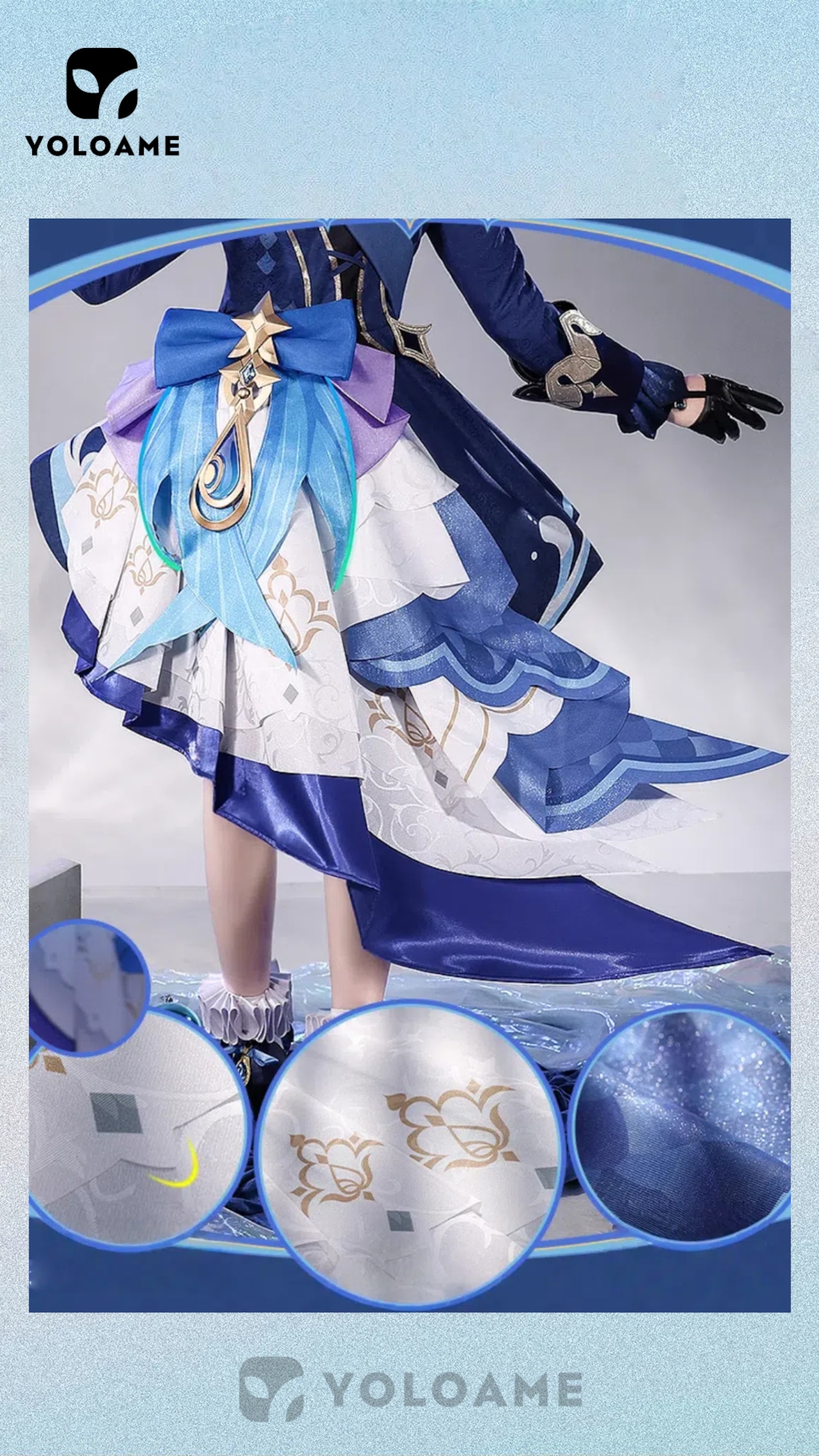 三分妄想 原神 フリーナ コスプレ 衣装 白