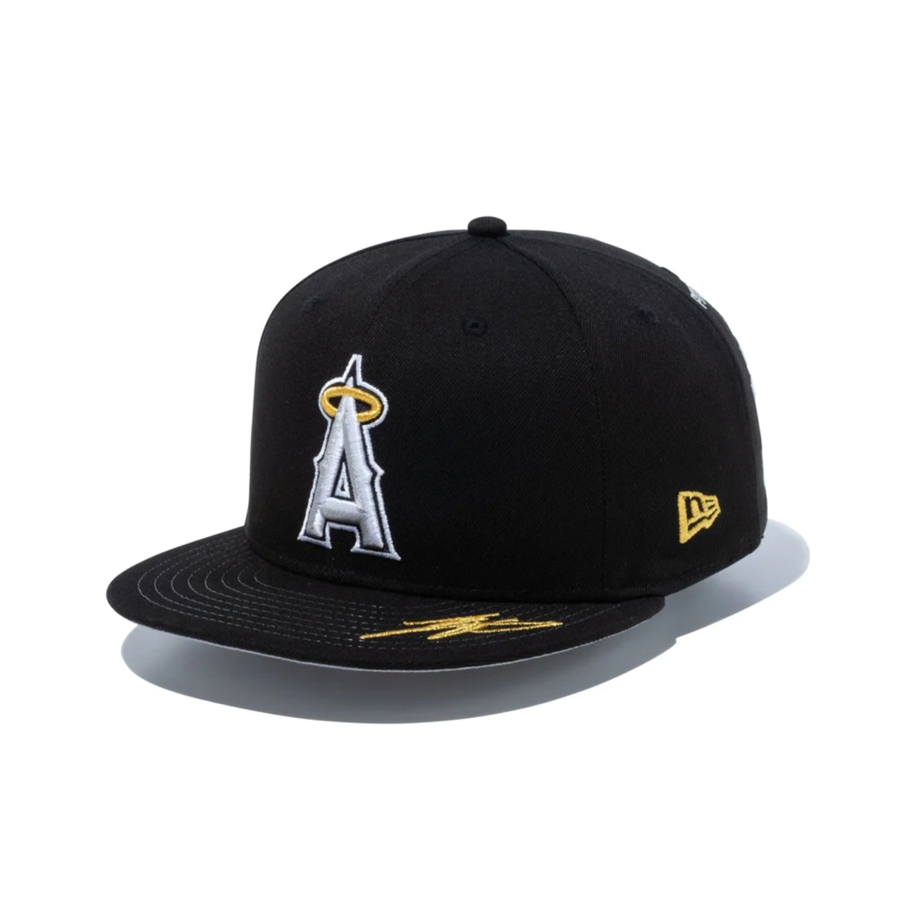 NEW ERA 59FIFTY/5950 Shohei Ohtani American League MVP & Home Runs Leaders ロサンゼルス・エンゼルス ブラック × ゴールド　日本正規品