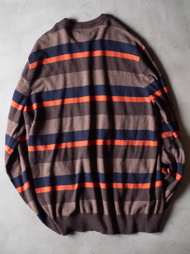 "Eddie Bauer" used Multi border knit