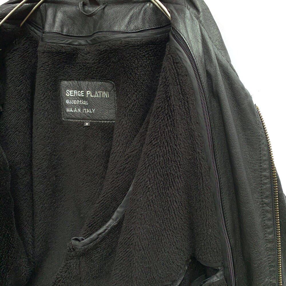 80s vintage ITALY製 silhouette jacket Vintage Big Silhouette Leather Jacket [1980s] [SERGE PLATINI Made