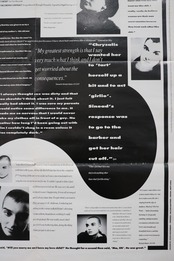 Sinéad O'Connor 1991 MELODY MAKER double sided poster