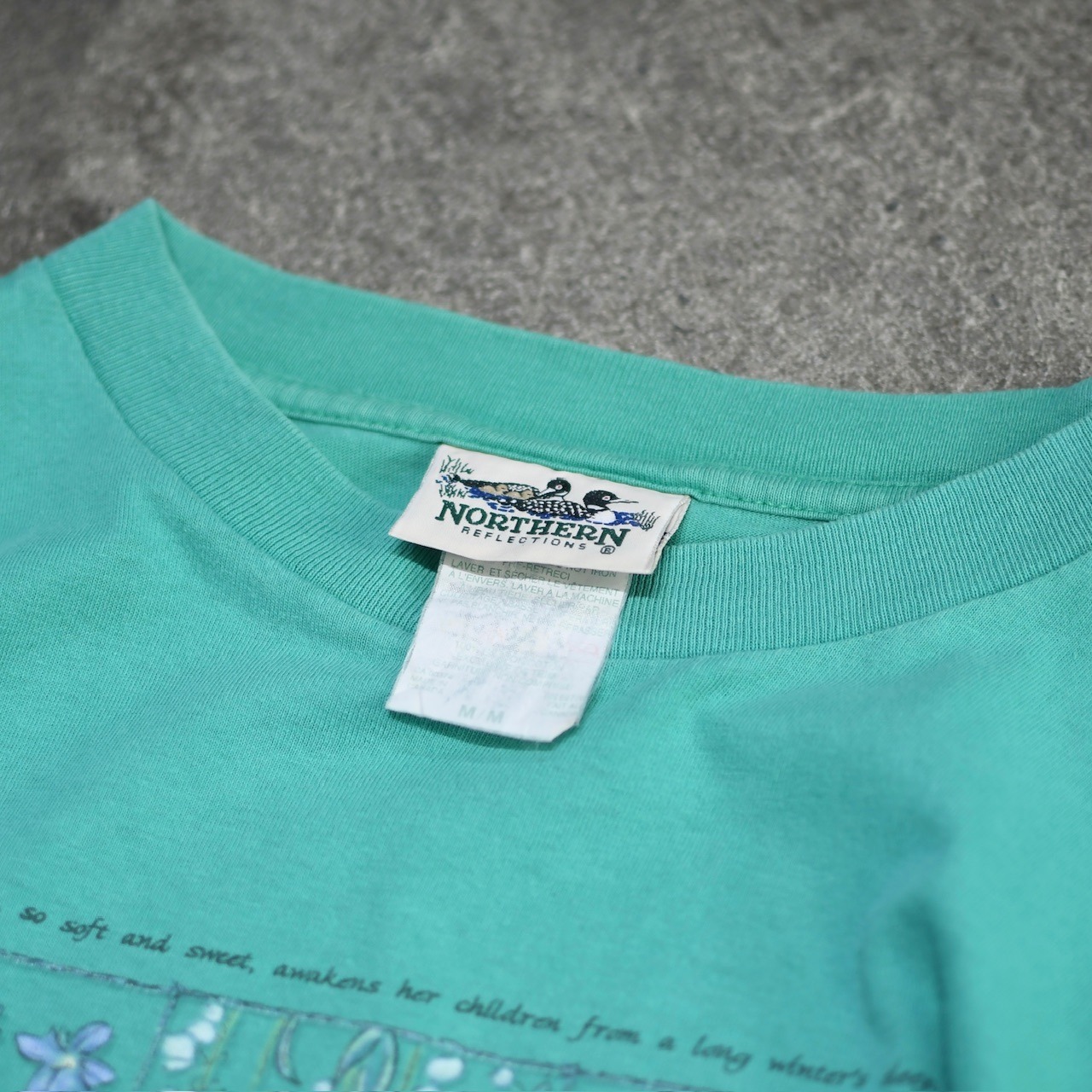 90's Northern Reflections botanical art print tee