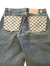 90’sリーバイス550 後染めブラック グッチリメイク W30×L32