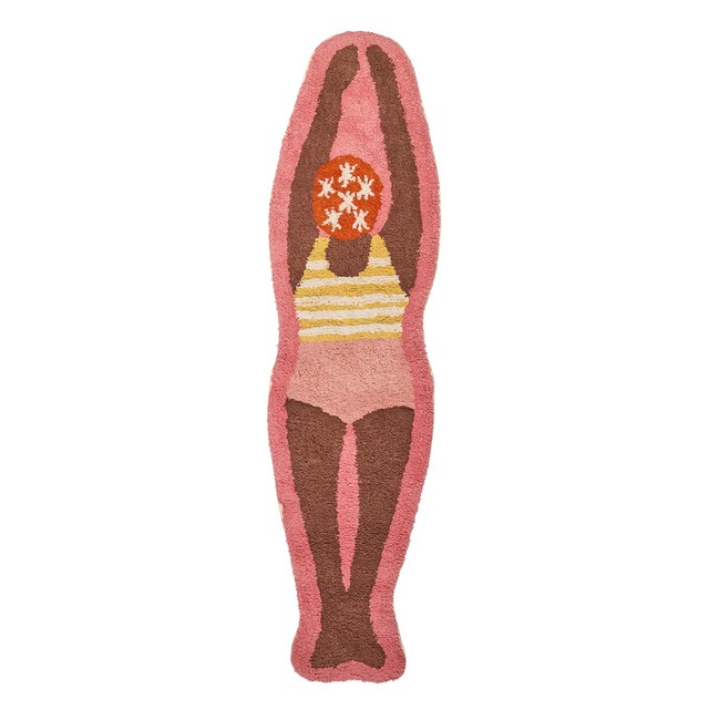 rice "Tufted Floor Mat" - Retro Swimster W40cm×H140cm ライス フロアマット 北欧