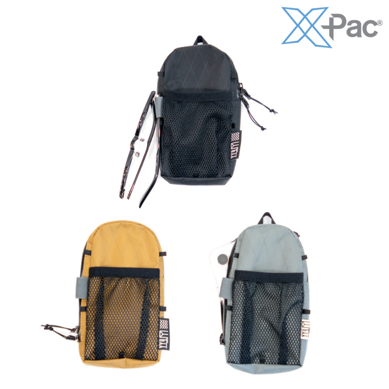 X-PAC製 登山用スマホポーチ（軽量/おしゃれ/ショルダー固定）