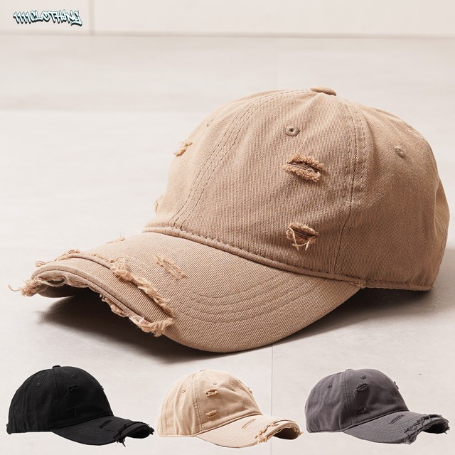 ◆クラッシュ カーブキャップ◆ch-25113