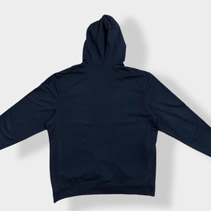 【GAP】アーチロゴ プリント パーカー プルオーバー スウェット フーディー hoodie XXL ビッグサイズ ギャップ 黒 us古着