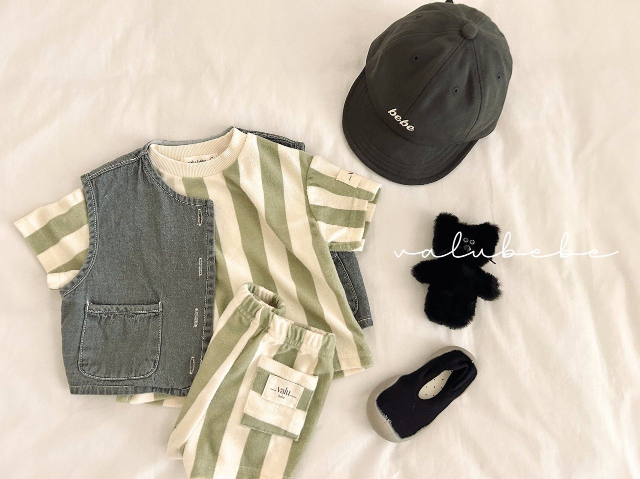 [valubebe] Over Denim Vest / [벨루베베] 오버데님베스트