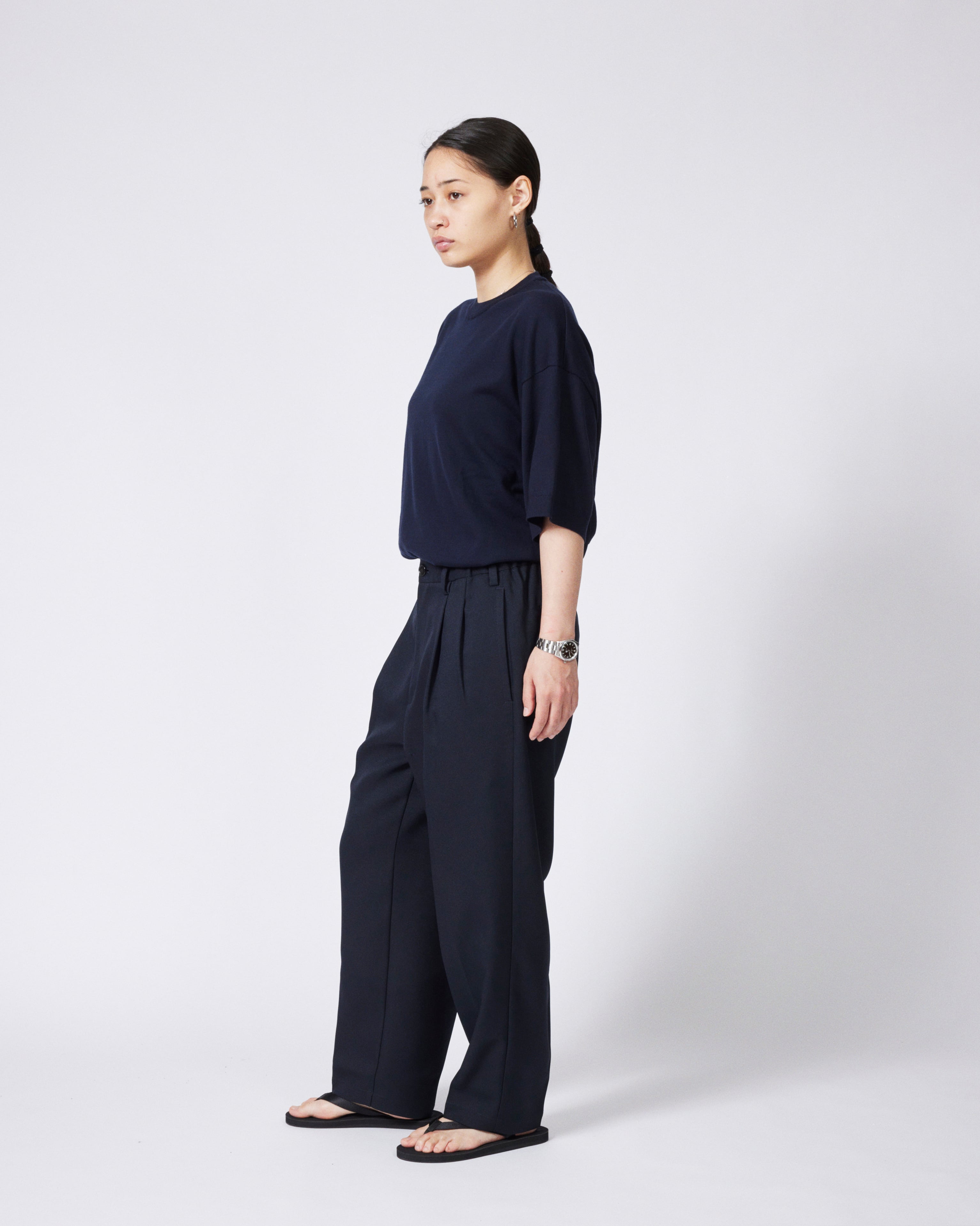 everyone polyester twill chef pants (NAVY) | everyone