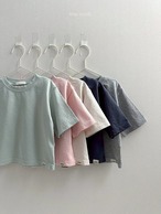 【 minirobe / 予約 】Crepe T-shirt