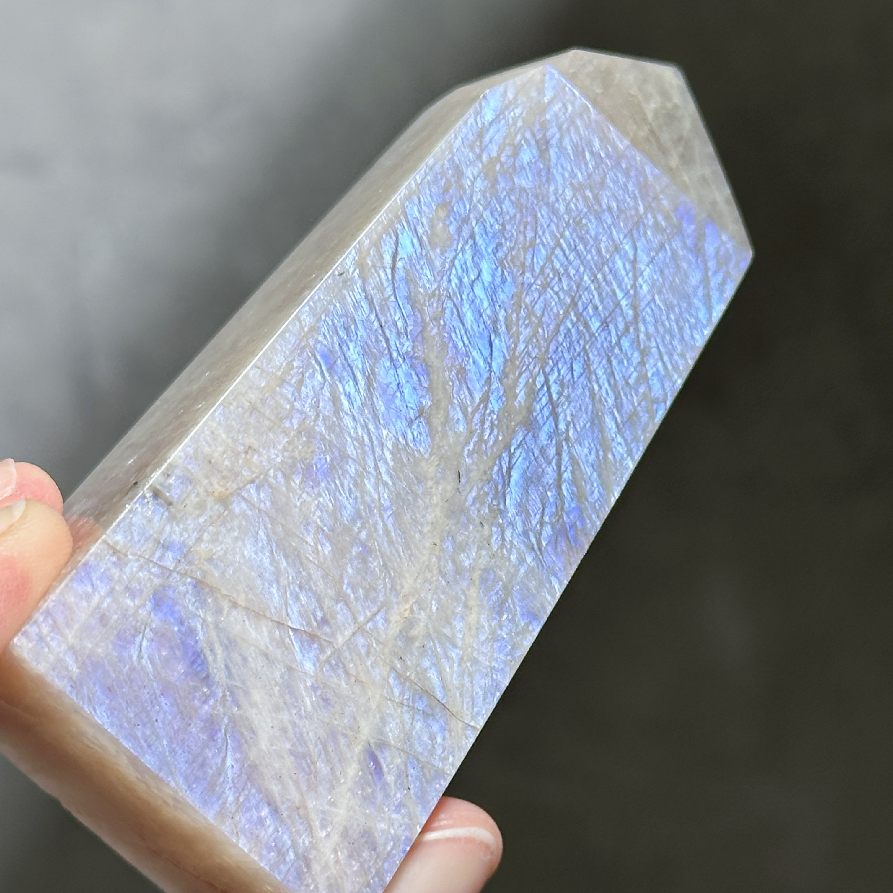 サン＆ムーンストーン タワー64◇ Sun & Moon Stone ◇ 天然石・鉱物