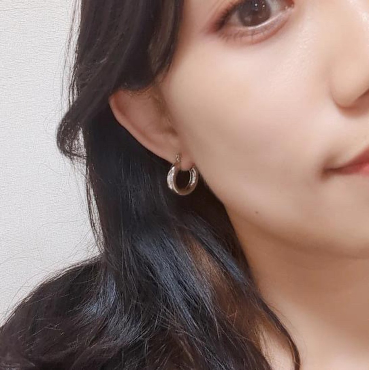 クリアリングピアス リングピアス シンプルなフープピアス 韓国アクセサリー bittersweet