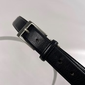 J.PRESS ジェイプレス レザーベルト ハトメ 5穴 /ブラック/ビジネス