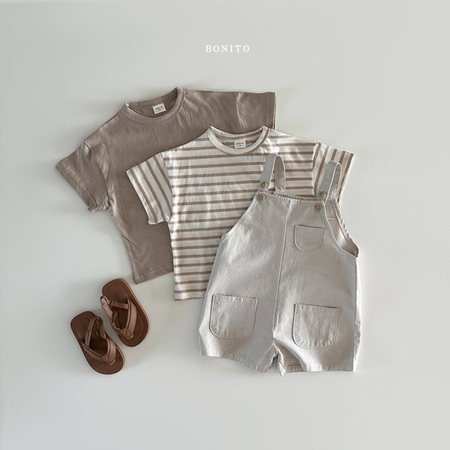 【即納】half overall <kids>