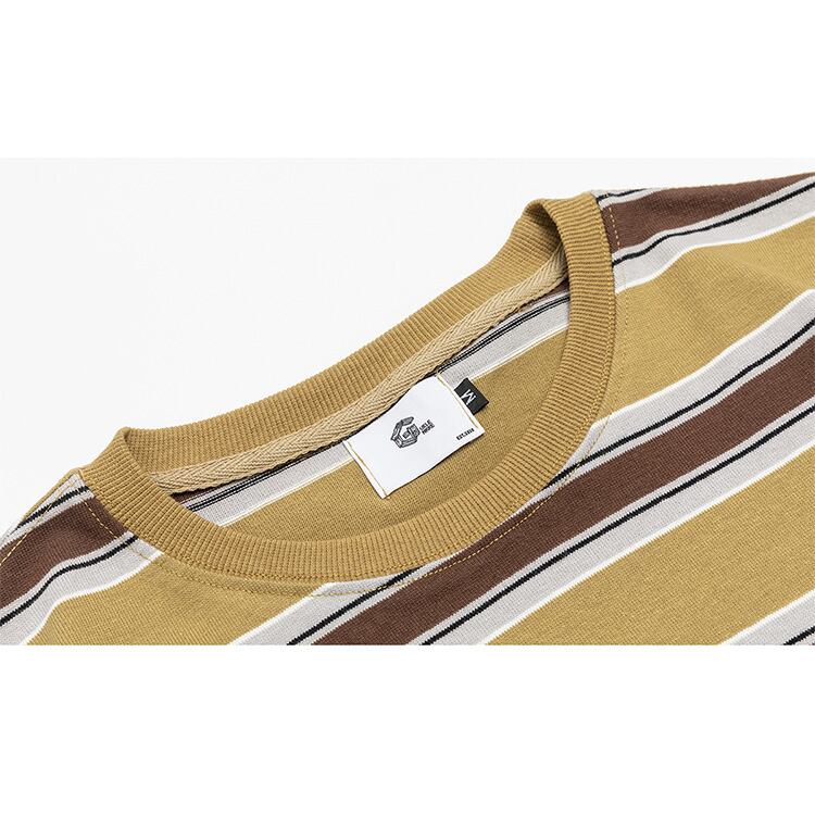 ★ROUND NECK STRIPE T-SHIRT　　　A0655