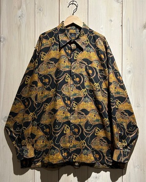 【a.k.a.C.a.k.a vintage】Luxury Pattern Vintage Loose L/S Shirt