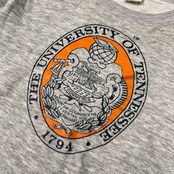 激渋 USA製 90s BIKE / UNIVERSITY OF TENNESSEE テネシー大学 カレッジ スウェット トレーナー /ビンテージ/杢グレー