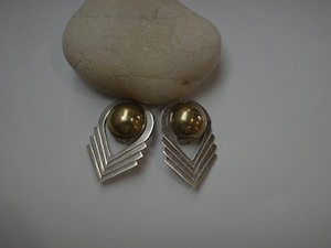 〈vintage silver925〉 big motif mix earrings
