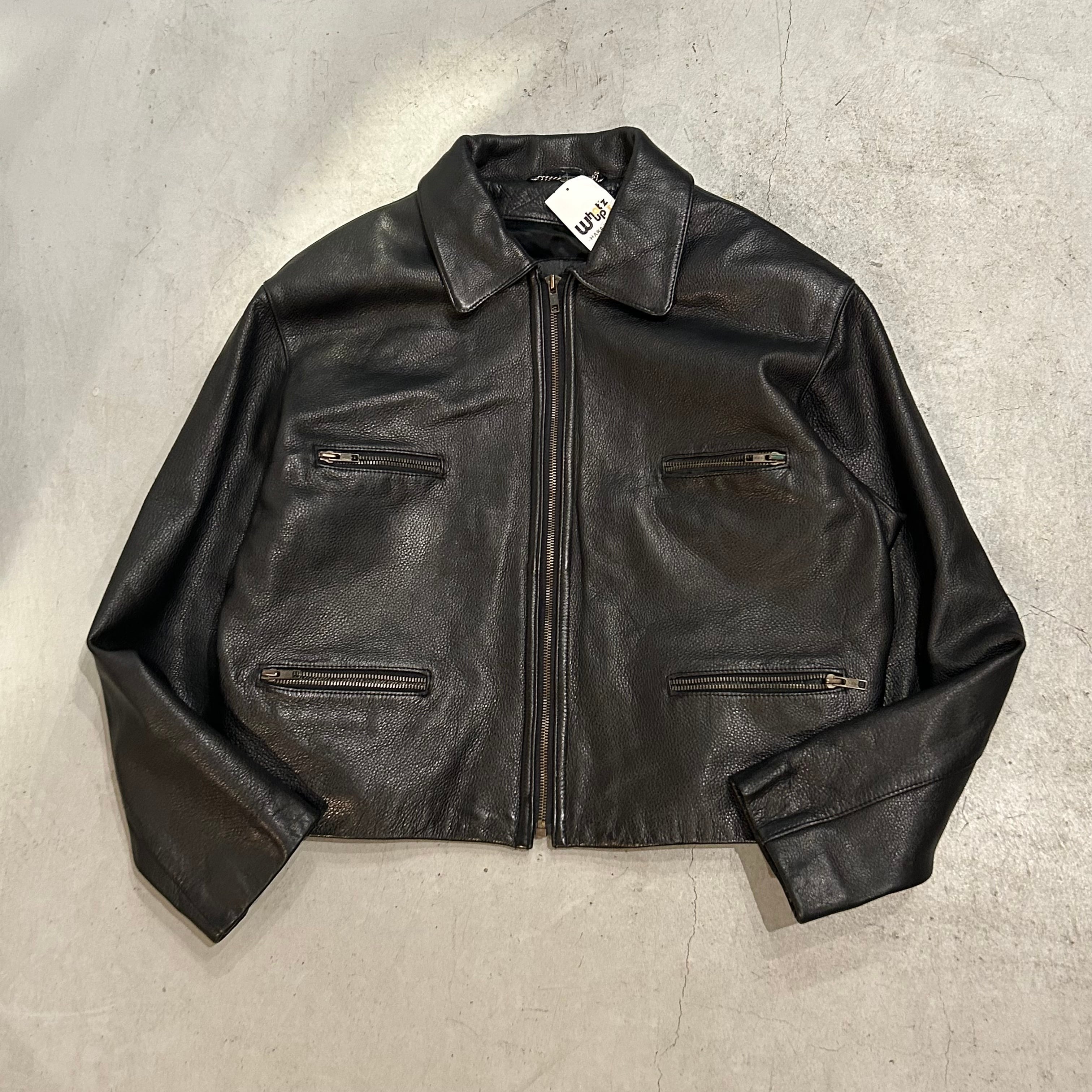 1990s DANIER ”four zipper“ leather jacket【高円寺店】