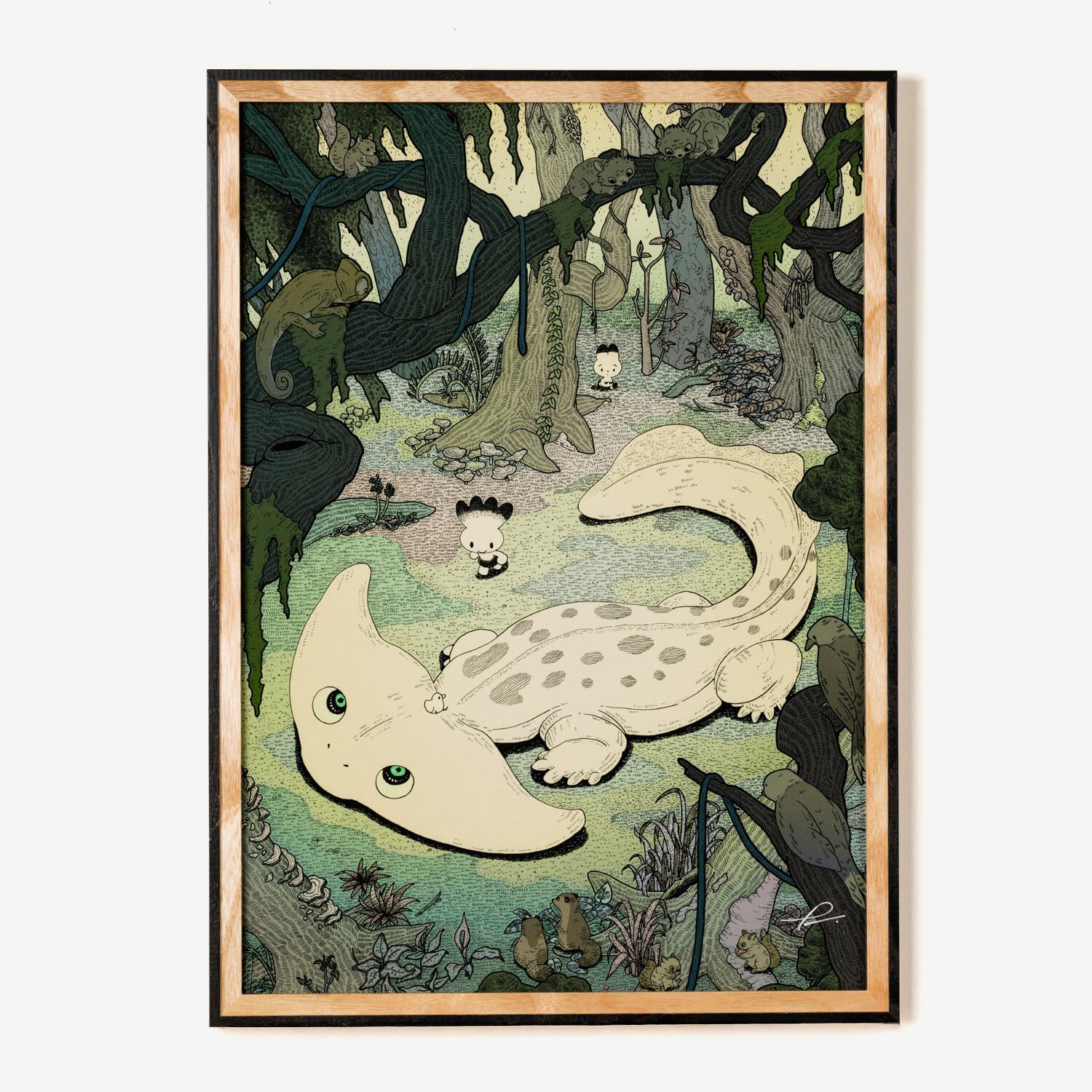 会場売約済】STUDY優作 原画21 「ゴロニャンと花瓶」 | TOKYO PiXEL