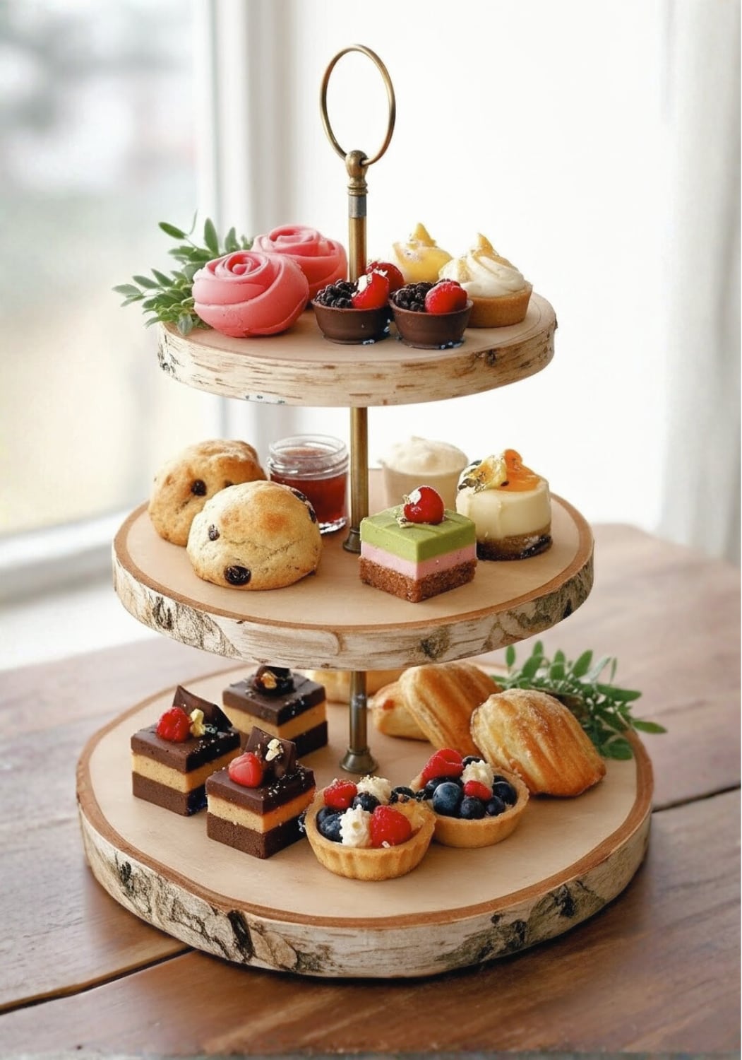 白樺のティースタンド