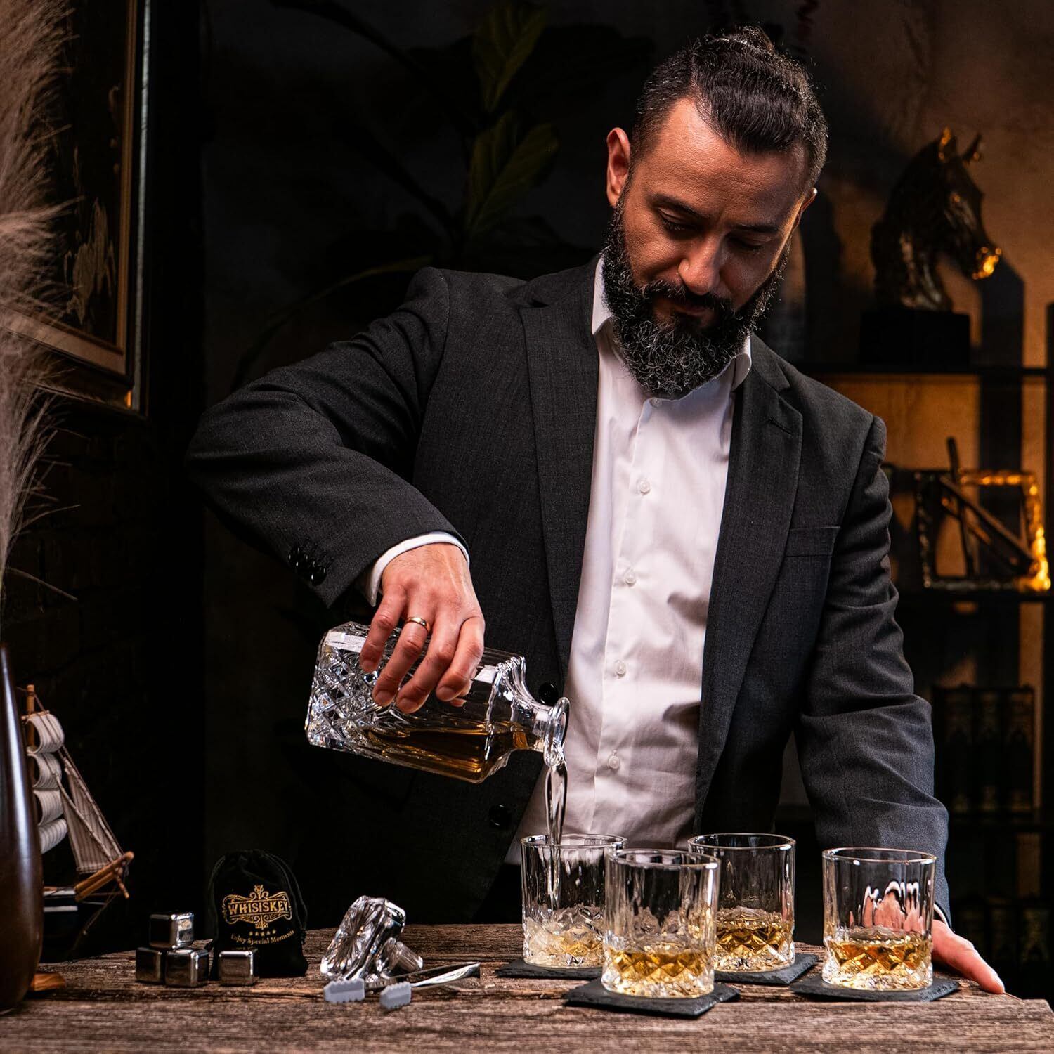 WHISISKEY - ウイスキーデキャンタセット - 700ml クラシックカラフェ